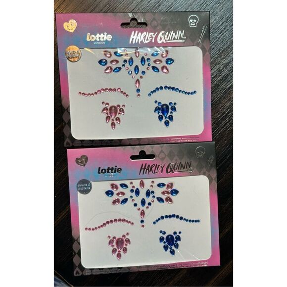 Lot of TWO (2) Lottie London NEW face gems kits - pink and blue - Picture 8 of 8